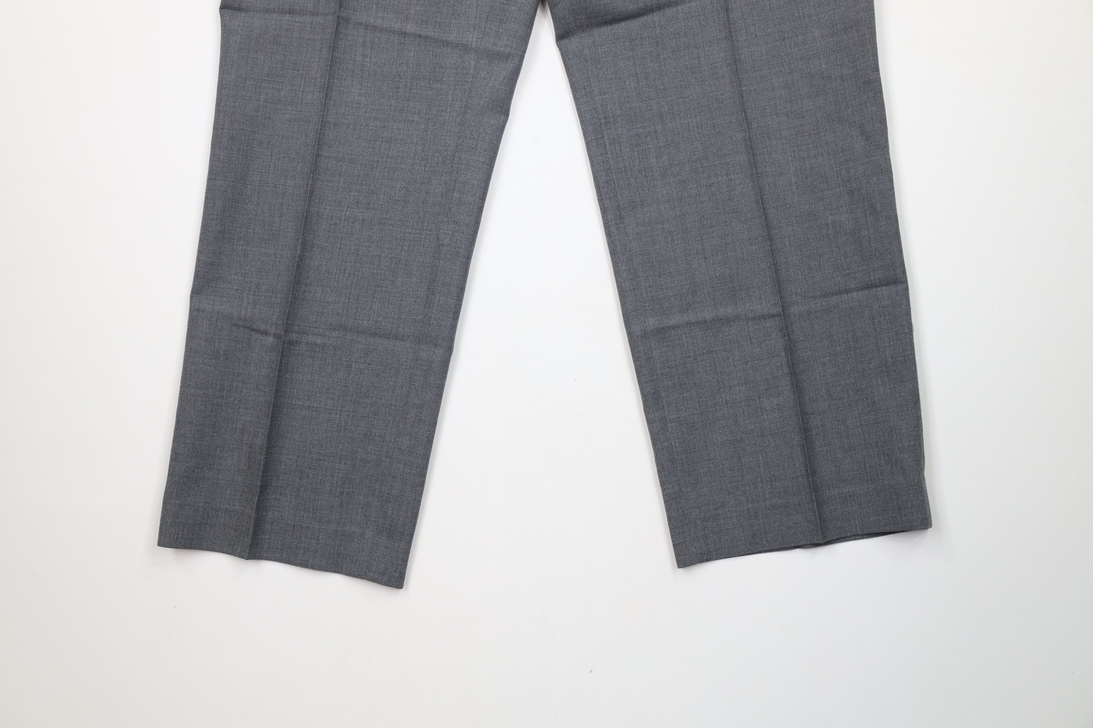 Lands' End × Vintage Vintage 90s Lands End Wide Leg Chino Pants Heather Gray USA Size US 36 / EU 52 - 4 Thumbnail