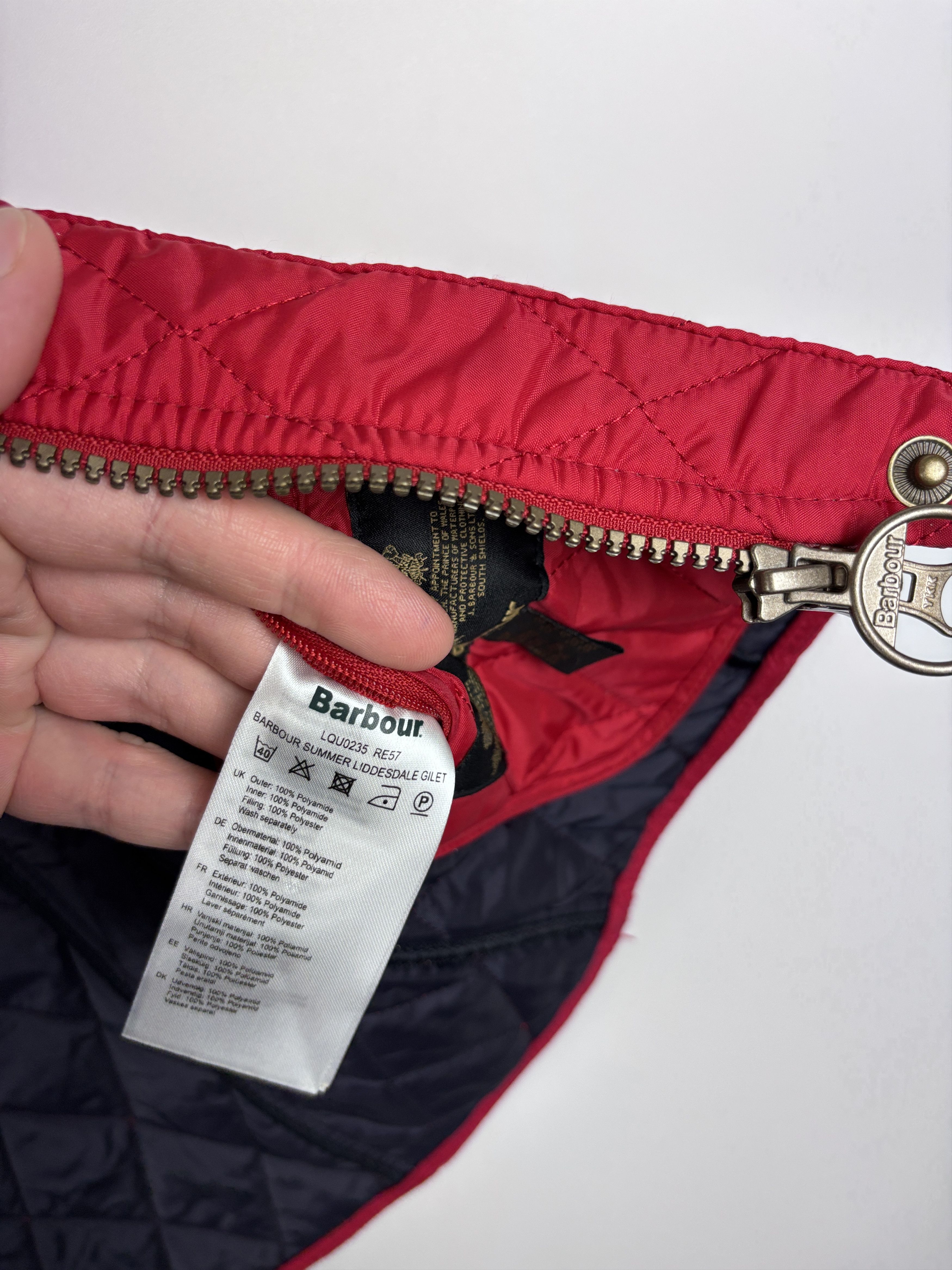 Barbour Barbour Summer Liddesdale Gilet Quilted Vest Red US 4 Size S / US 4 / IT 40 - 9 Thumbnail