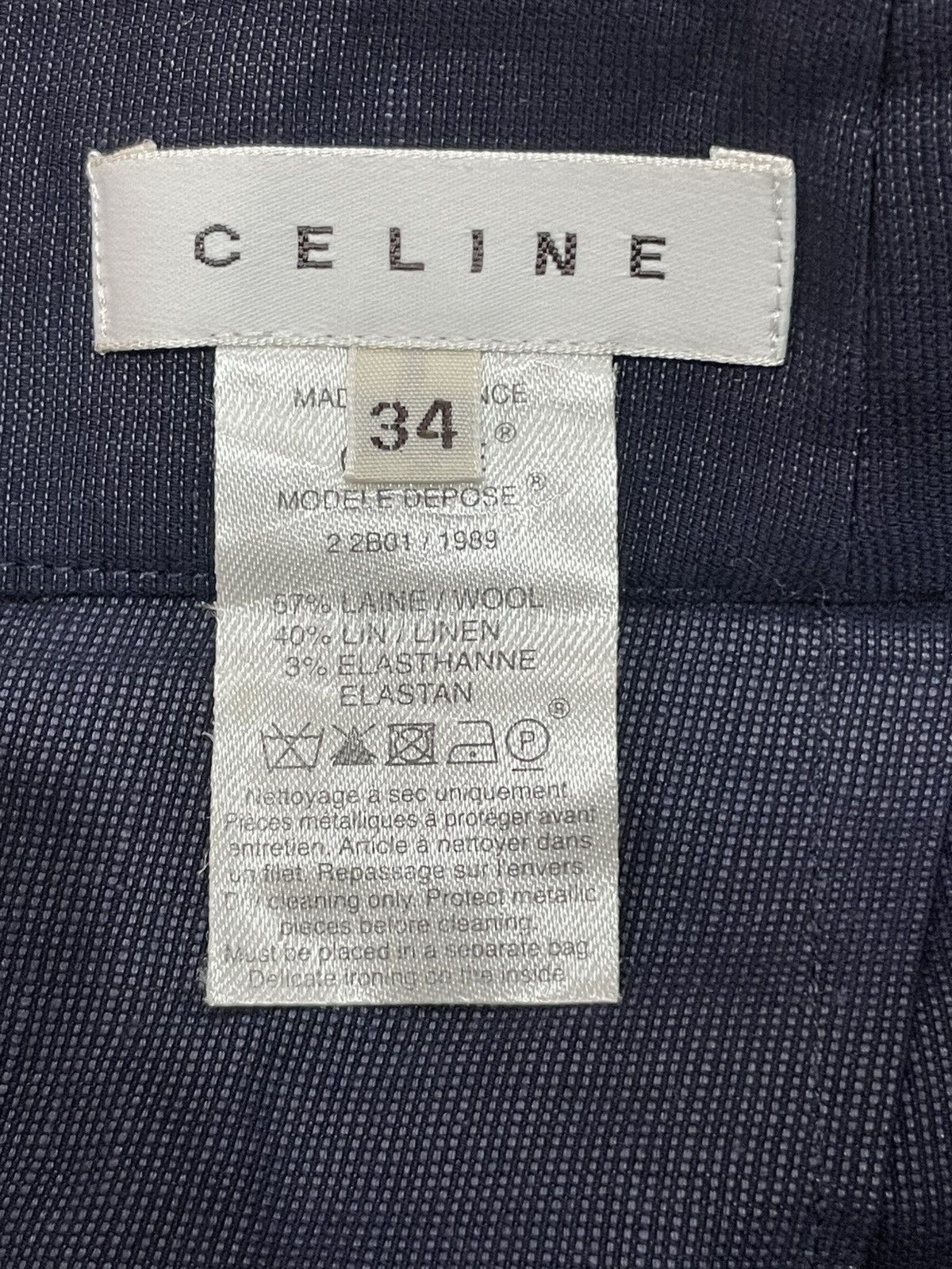 Celine Celine Plain Belted Skirt Size 24" / US 00 / IT 34 - 3 Thumbnail