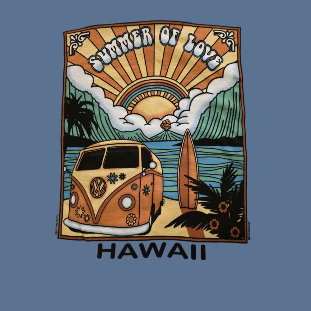 Vintage VINTAGE Volkswagen x Crazy Shirts Summer of Love Hawaii T Shirt White Adult Medium NWT Size US M / EU 48-50 / 2 - 1 Thumbnail