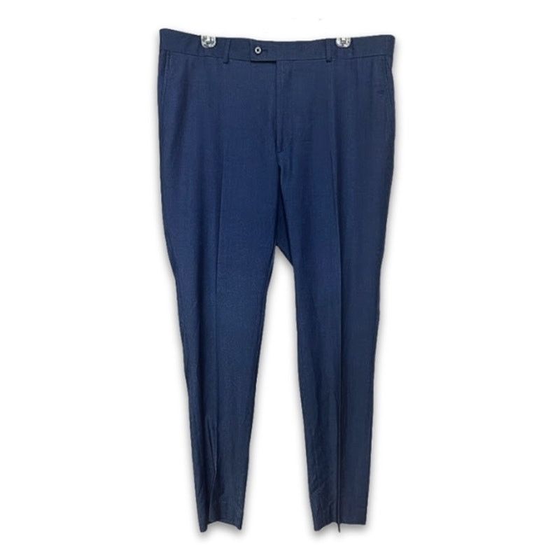 Savile Row Savile Row Brixton Dress Pants Mid Rise Flat Front Blue 38W Size US 38 / EU 54 - 1 Thumbnail