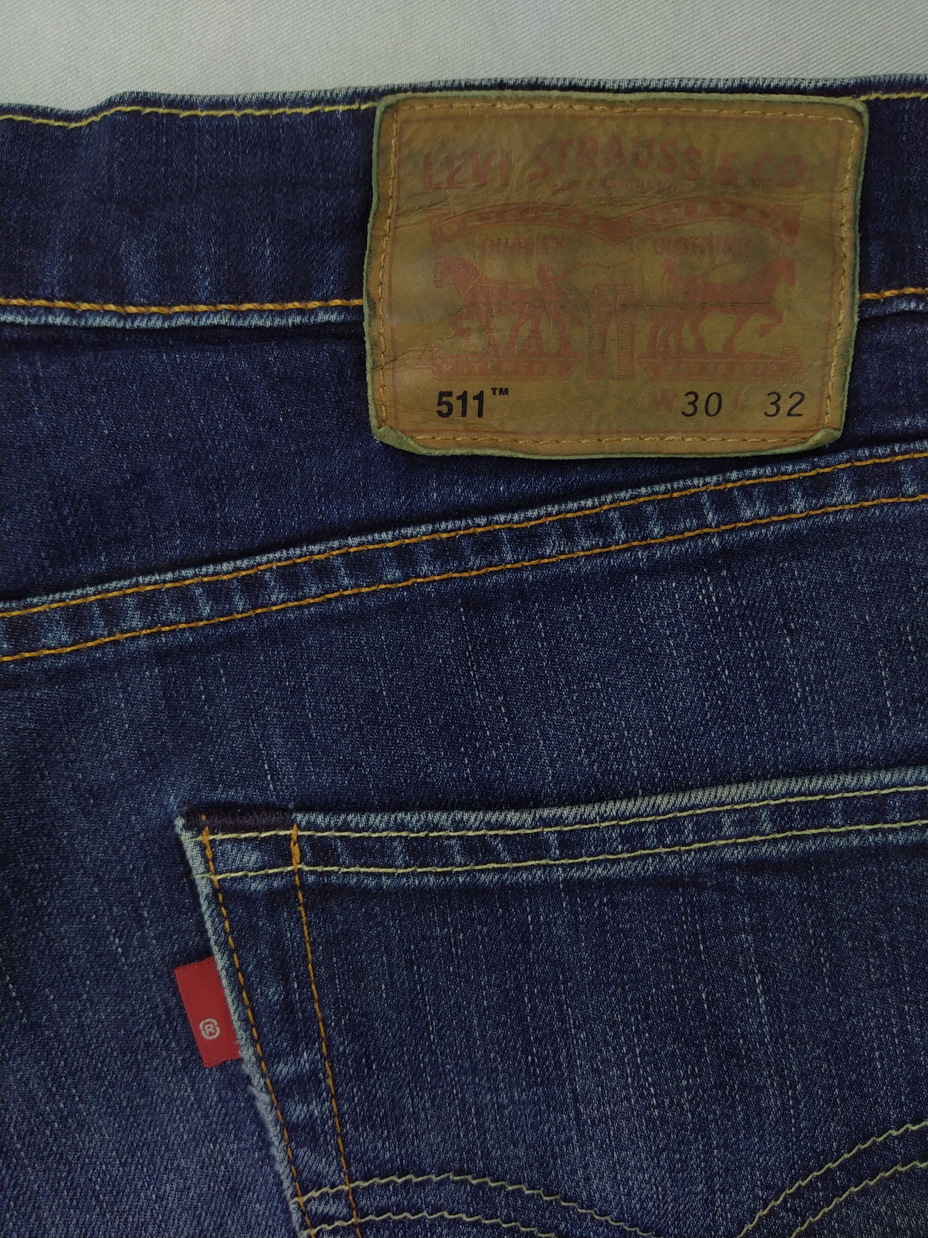 Levi's Distressed Levi's 511 Whisker Denim 32x31 -JN836 Size US 32 / EU 48 - 10 Thumbnail