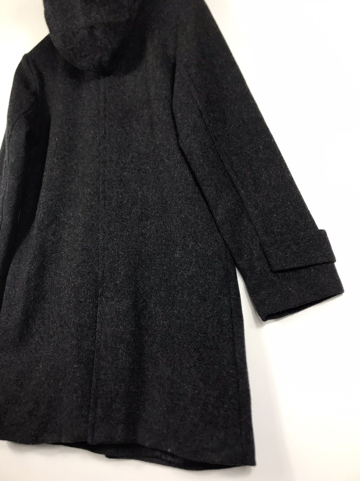 Designer × Japanese Brand × Vintage ⚡️Vintage A.O Wool Hooded Button Long Jacket Size XS / US 0-2 / IT 36-38 - 14 Thumbnail