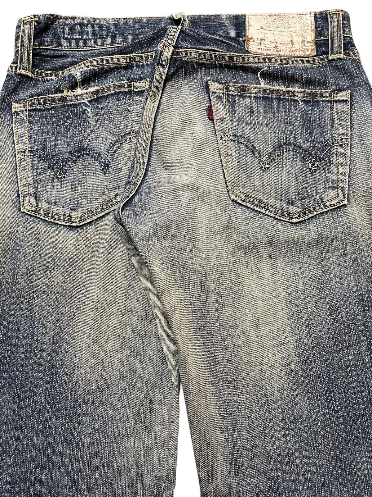 Edwin Edwin Rebel Vintage Blue Faded Wash Distress Baggy Jeans Size US 32 / EU 48 - 6 Thumbnail