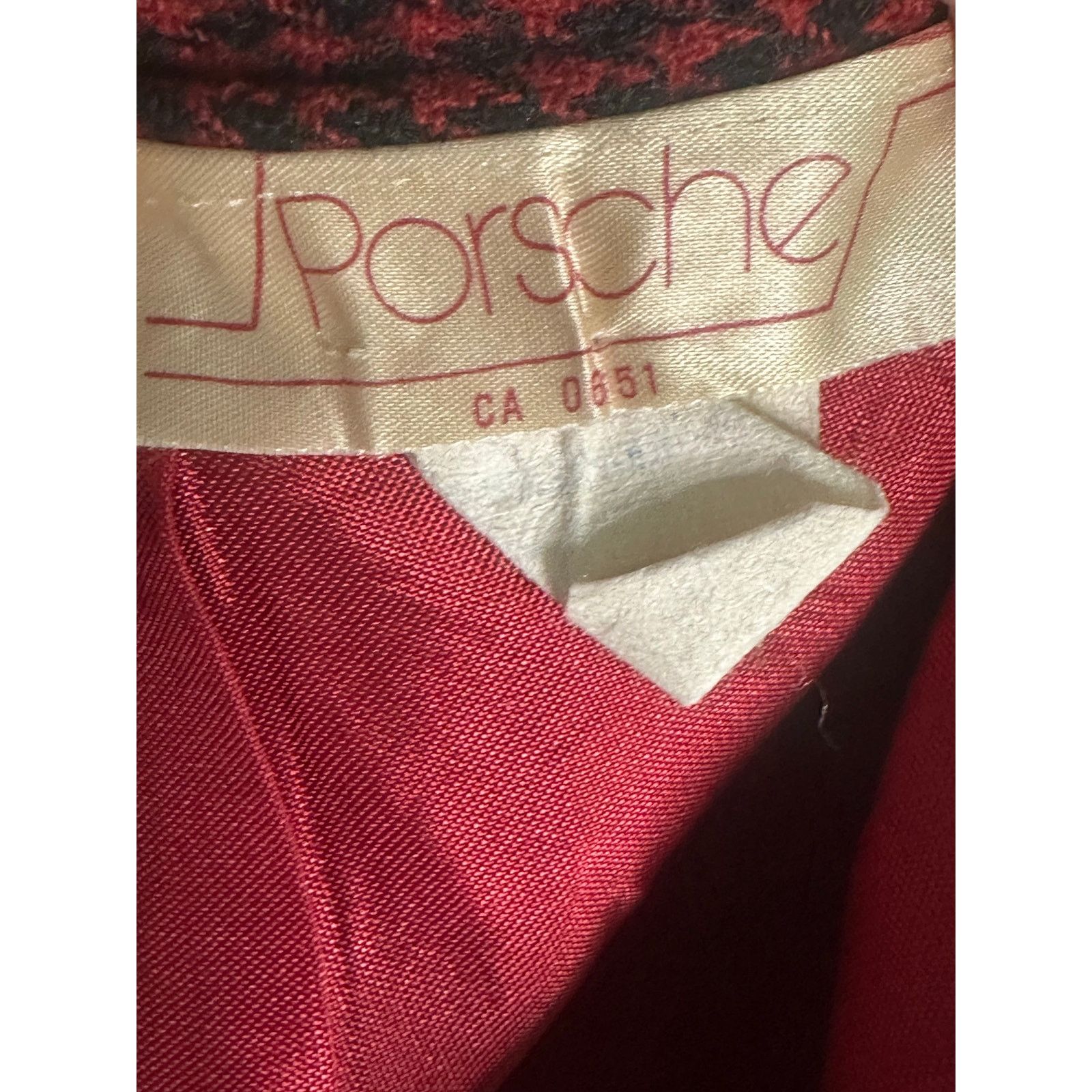 Porsche Design Porsche vintage red black houndstooth pencil skirt size 9/10 Size 27" / US 4 / IT 40 - 3 Thumbnail