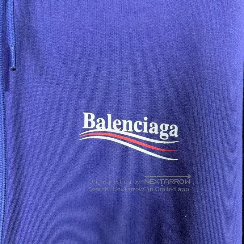 Balenciaga Balenciaga Dark Blue Coke Hoodie Size US S / EU 44-46 / 1 - 3 Thumbnail