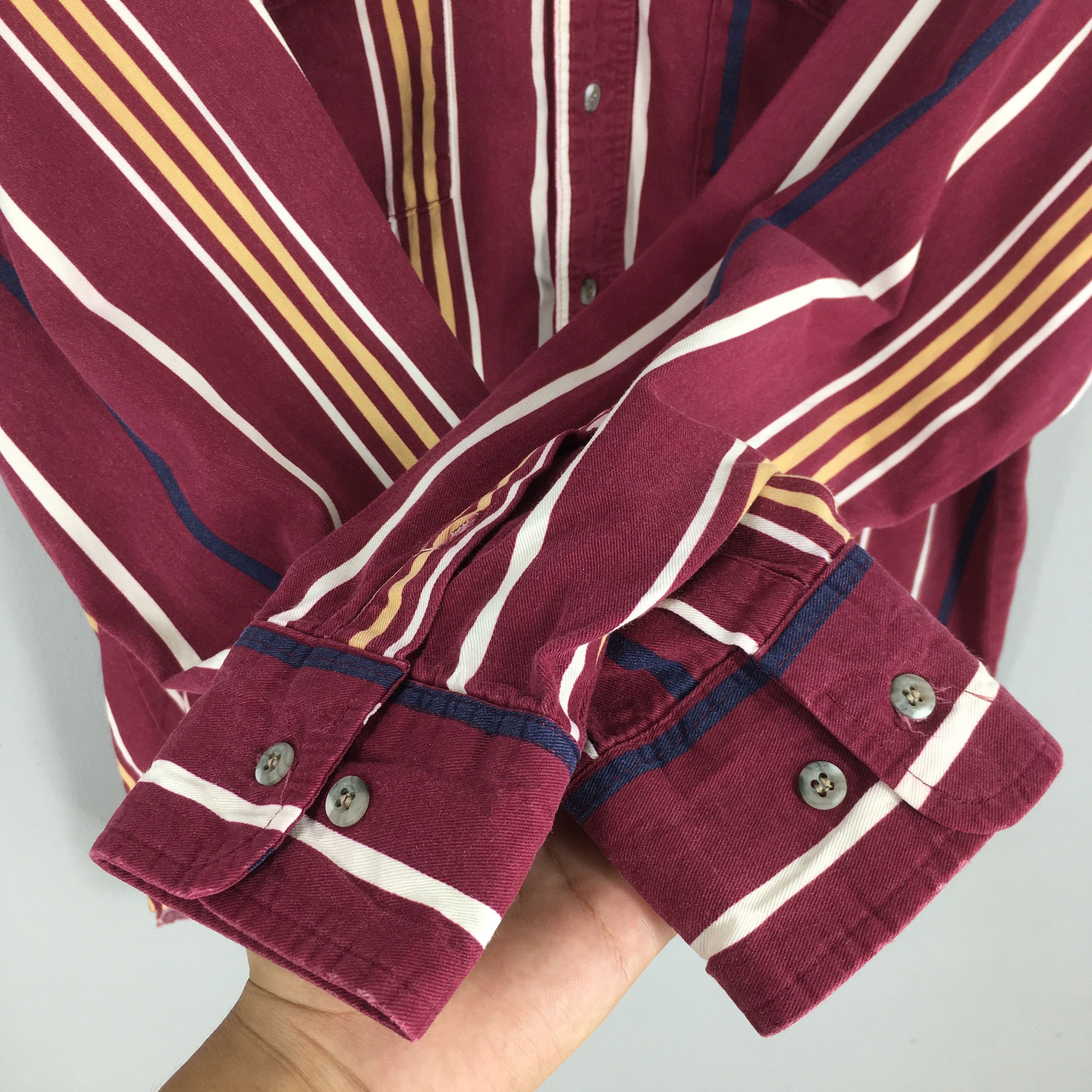 Wrangler Vintage Wrangler Brushpopper Stripes Western Shirt XLarge Size US XL / EU 56 / 4 - 4 Thumbnail