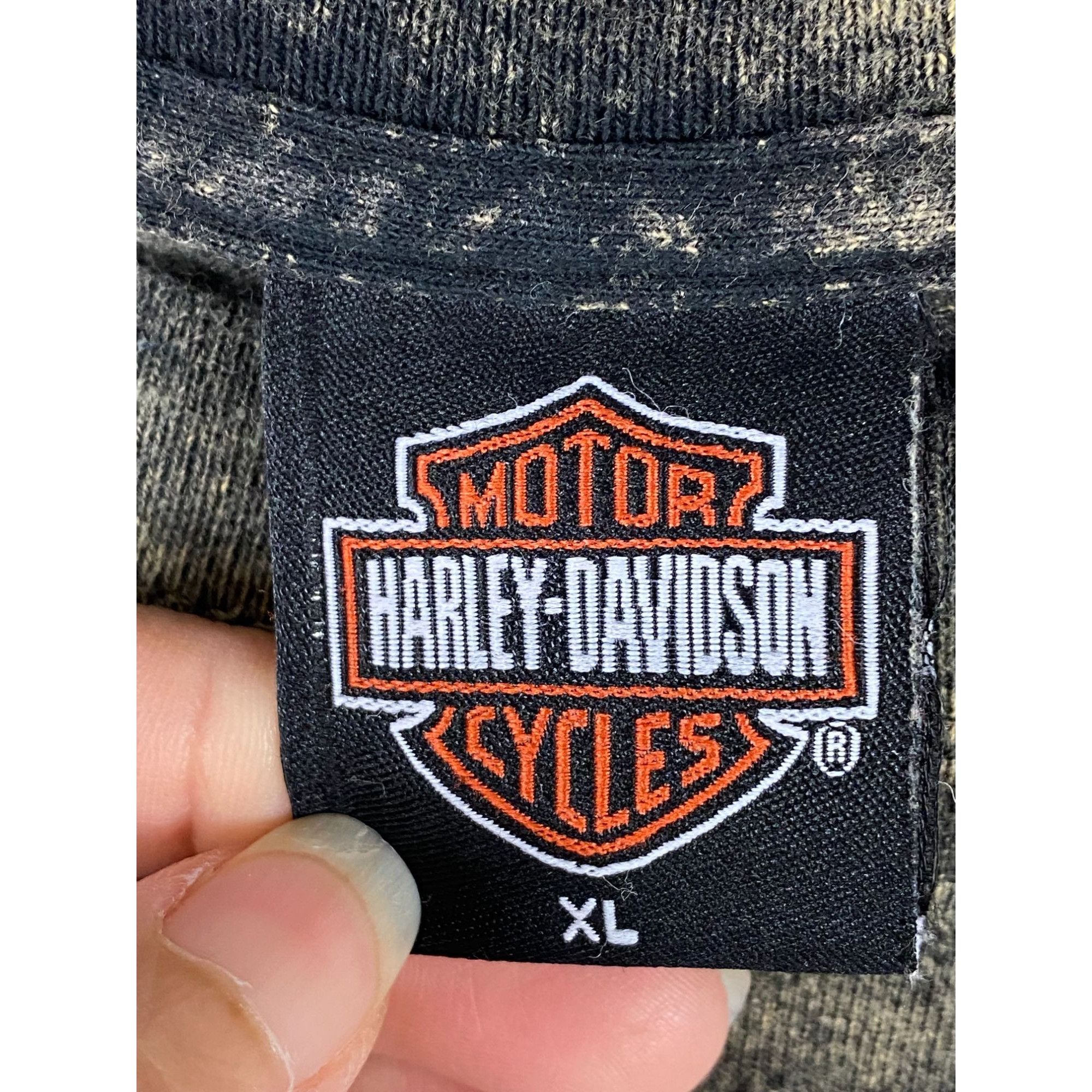Harley Davidson Vintage Harley Davidson Eagle Graphic Acid Wash Long Sleeve Size US XL / EU 56 / 4 - 3 Thumbnail