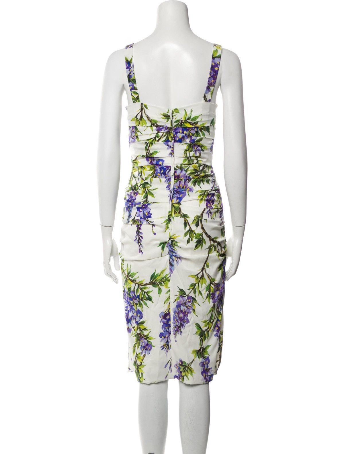 Dolce & Gabbana Dolce & Gabbana Floral Silk Midi Dress Size M / US 6-8 / IT 42-44 - 3 Thumbnail