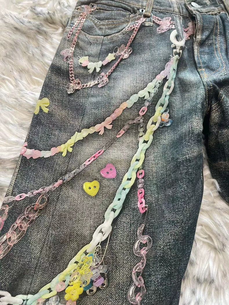 Acne Studios acne studios Candy Chain 3d printed jeans 2502-Nextarrow Size US 28 / EU 44 - 2 Thumbnail