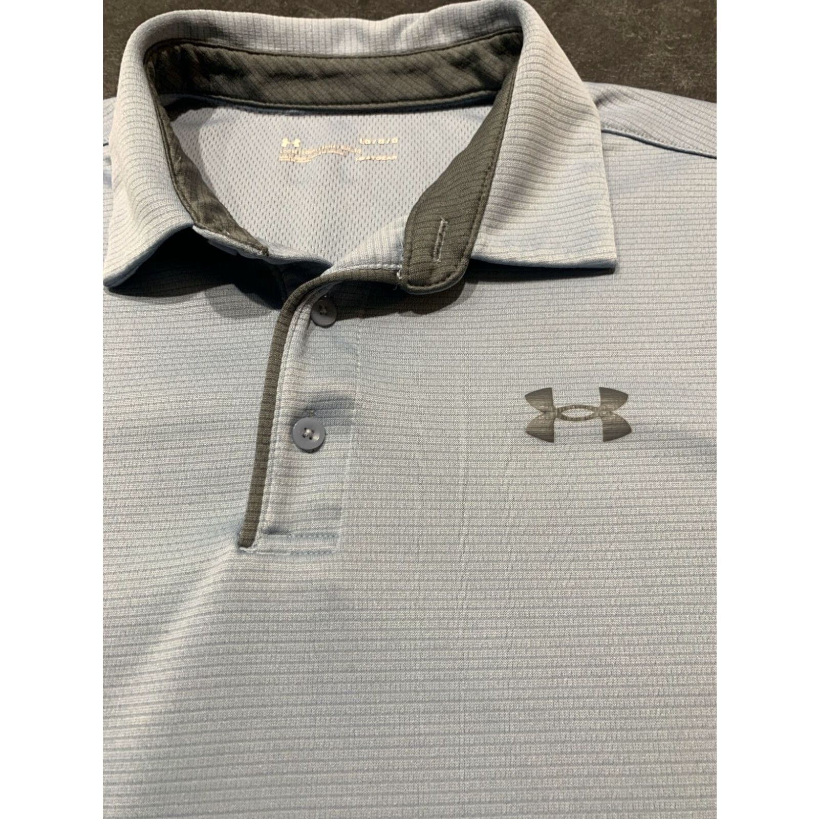 Under Armour Under Armour Golf Polo Shirt Light Blue Men's Large Short Sleeve Moisture Wicking Size US L / EU 52-54 / 3 - 1 Thumbnail