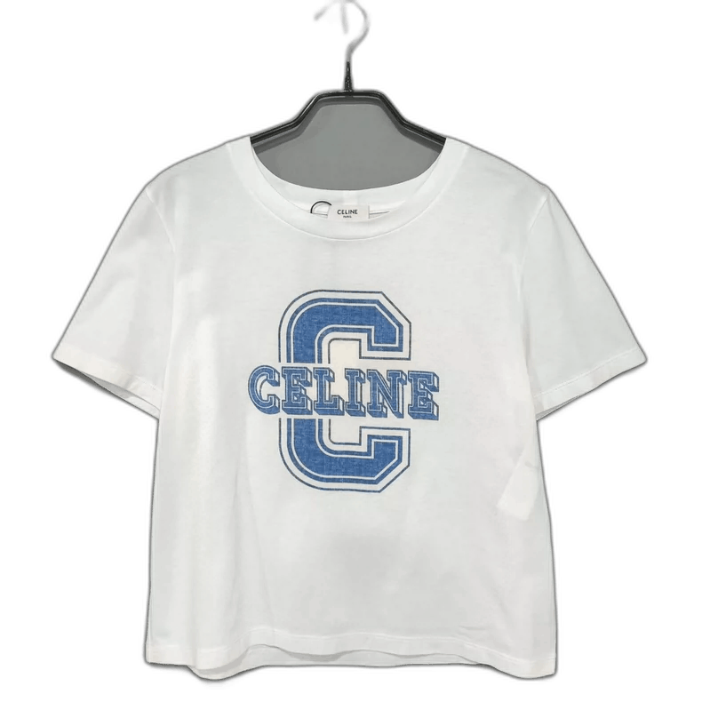 Celine Celine Blue Logo Short Sleeve T-shirt Size S / US 4 / IT 40 - 1 Thumbnail