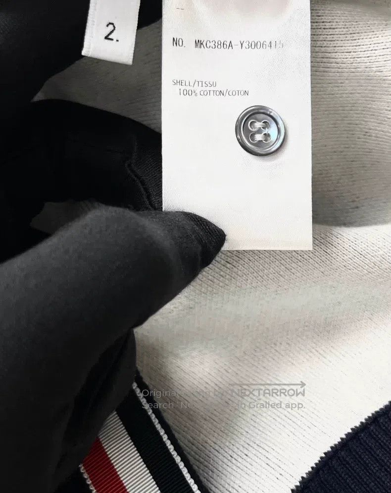 Thom Browne Thom Browne Navy Blue Knit Cardigan Jacket Size US M / EU 48-50 / 2 - 4 Thumbnail