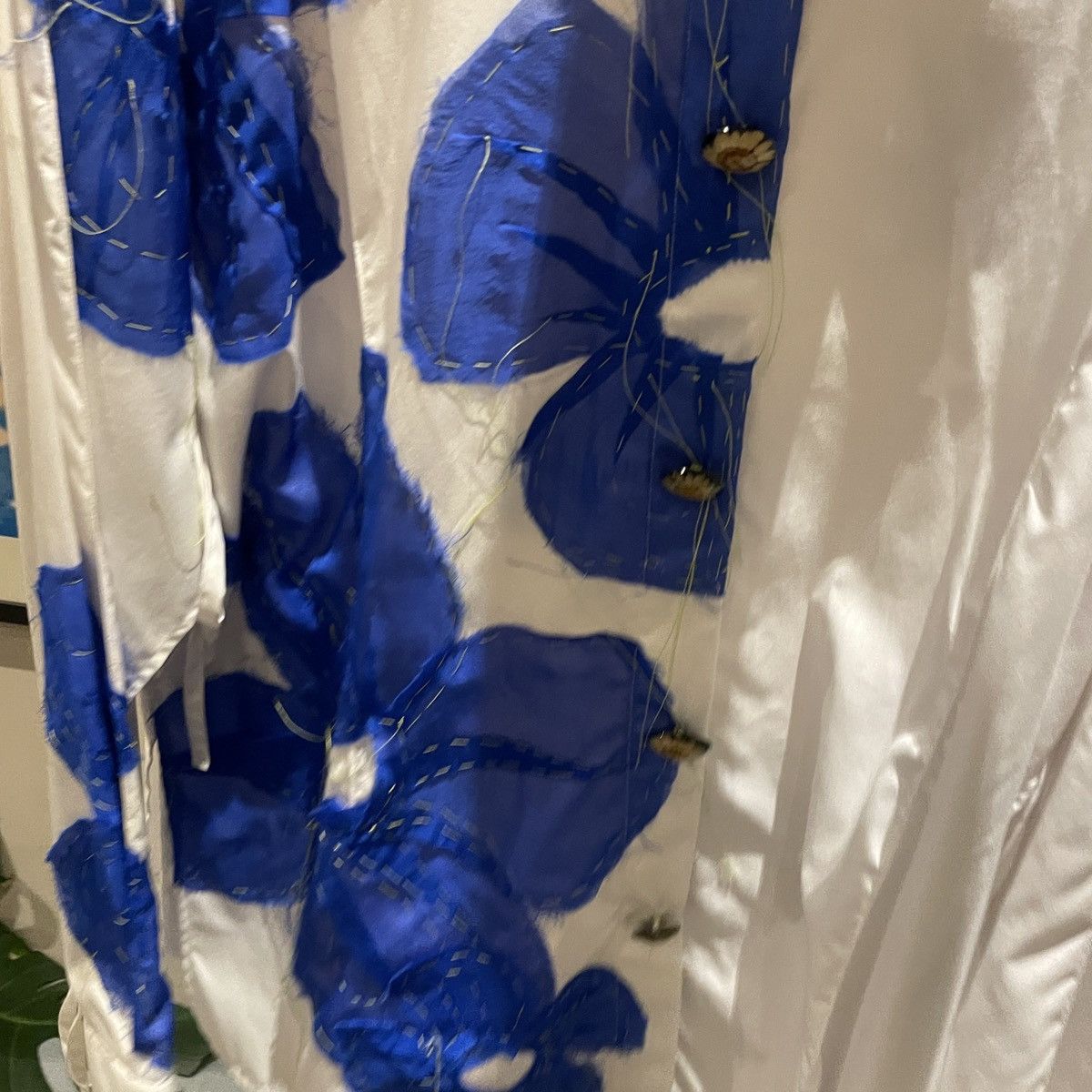 BOTTER Botter White Flower Open Over Shirt Size US M / EU 48-50 / 2 - 7 Thumbnail