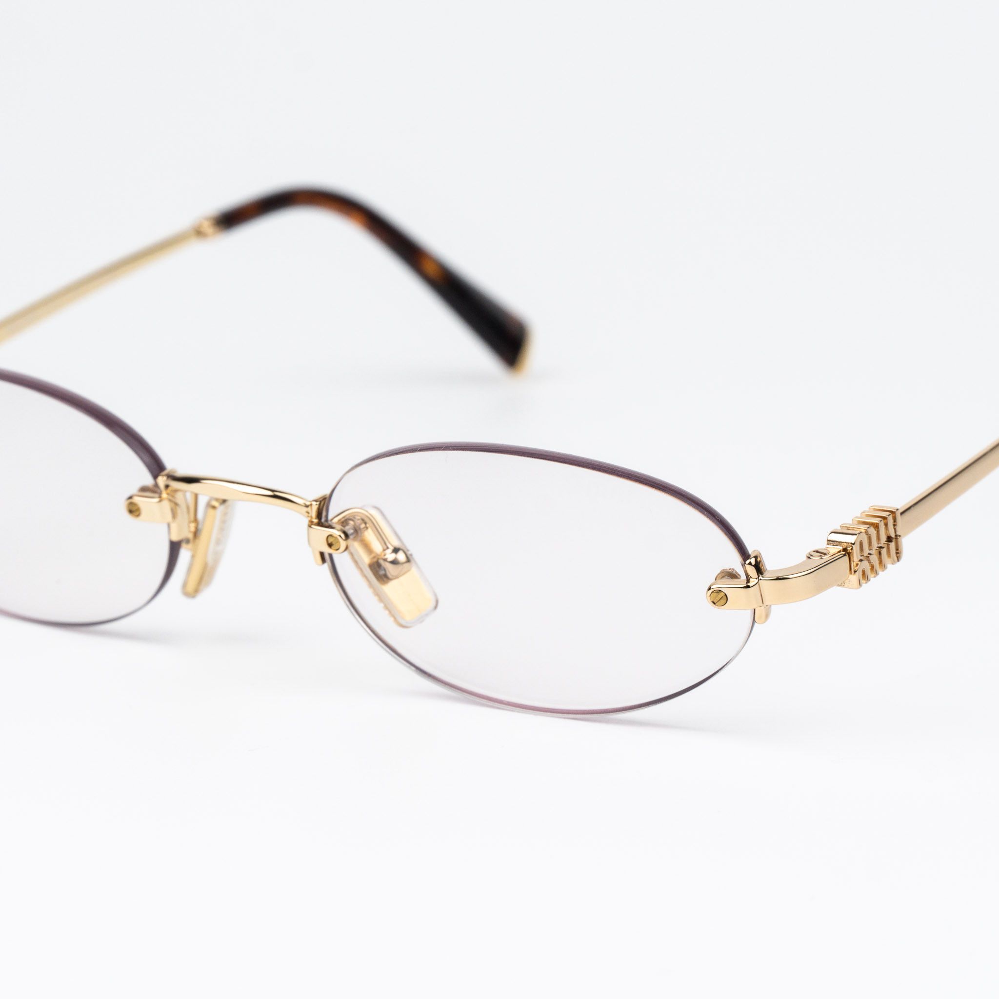 Miu Miu Miu Miu Women Eyeglasses Rimless MUA54S 5AK08N NEW AUTHENTIC Size ONE SIZE - 7 Thumbnail