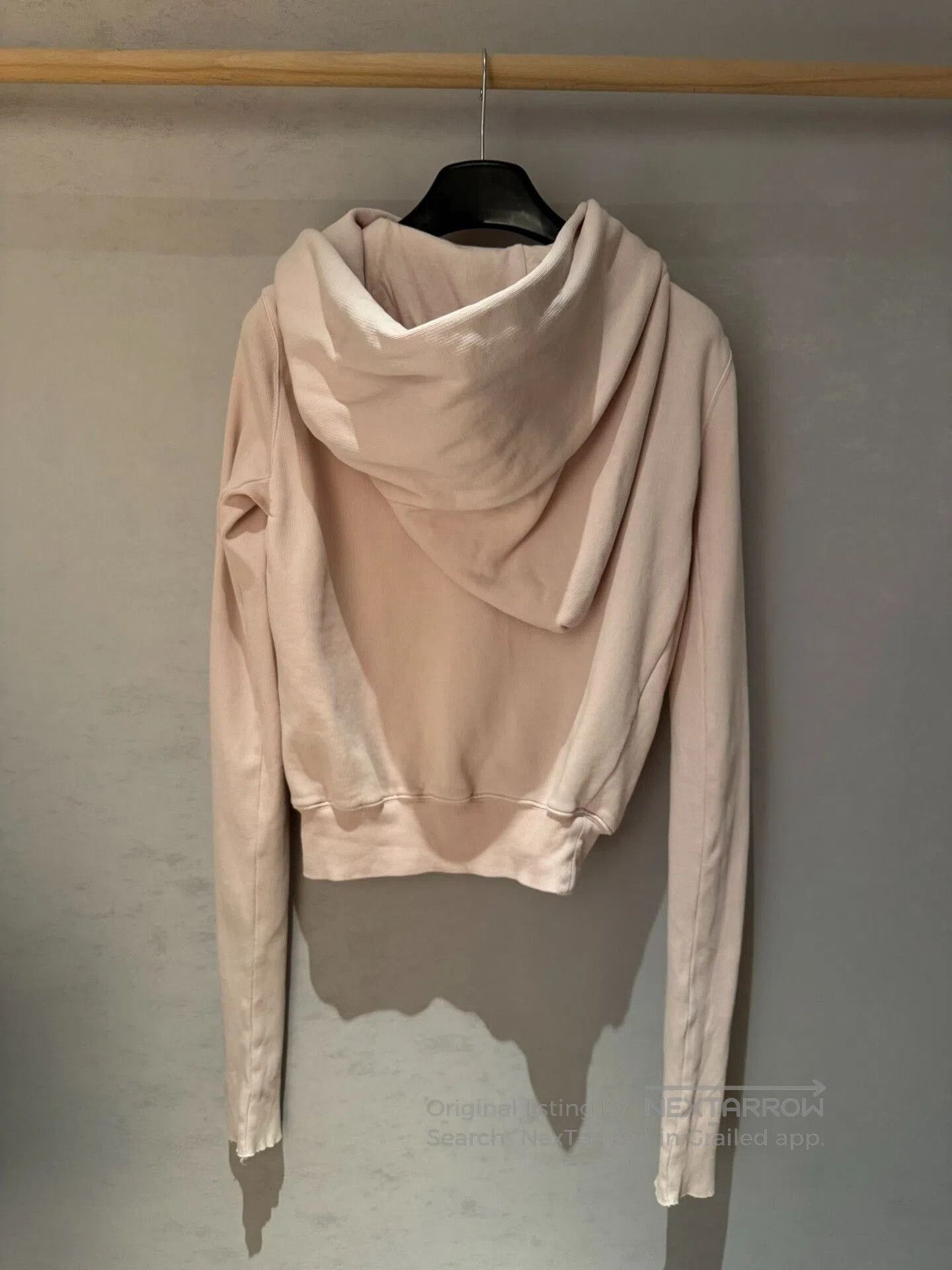 Rick Owens Drkshdw rick owens drkshdw pink cropped hoodie. Size XS / US 0-2 / IT 36-38 - 2 Thumbnail