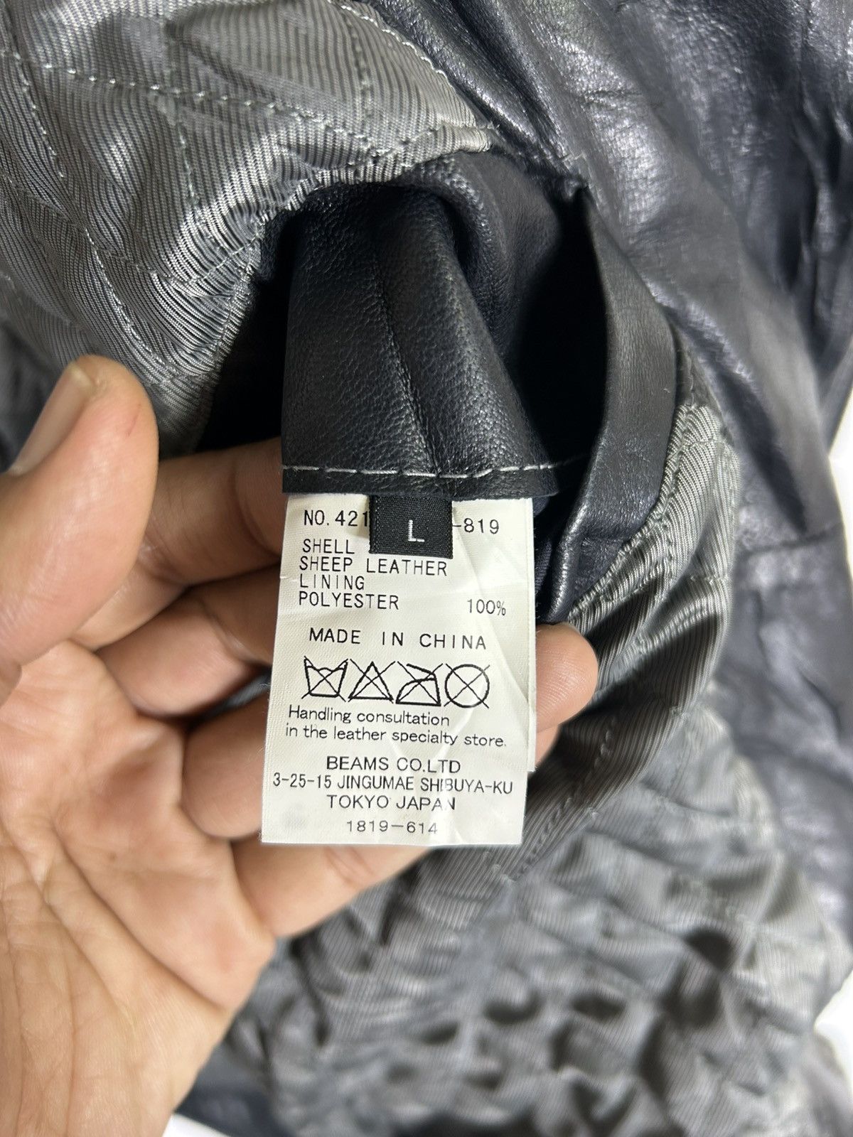 Beams Japan 🔥Beams Japan Leather Riders Double Collar Jacket Size US L / EU 52-54 / 3 - 14 Thumbnail