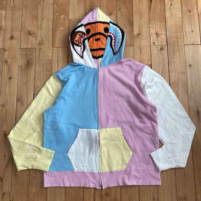 Bape BAPE Milo Shark Full Zip Hoodie a bathing ape candy color Size US XL / EU 56 / 4 - 1 Thumbnail