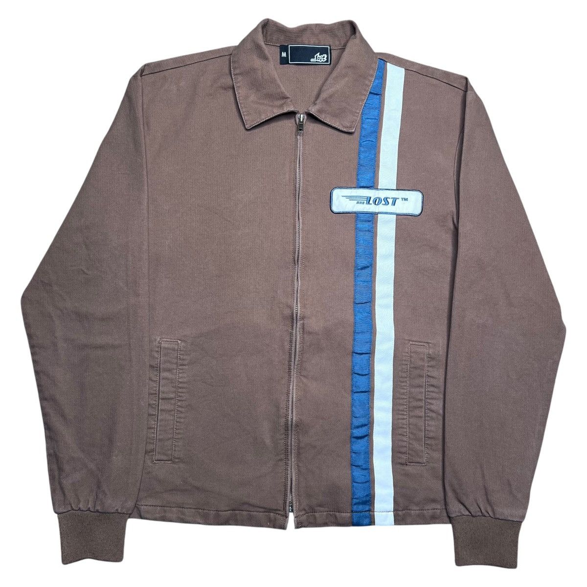Lost Enterprises Lost Enterprises Zip Up Goodtime Canvas Brown Jacket Sz M Size US M / EU 48-50 / 2 - 1 Thumbnail