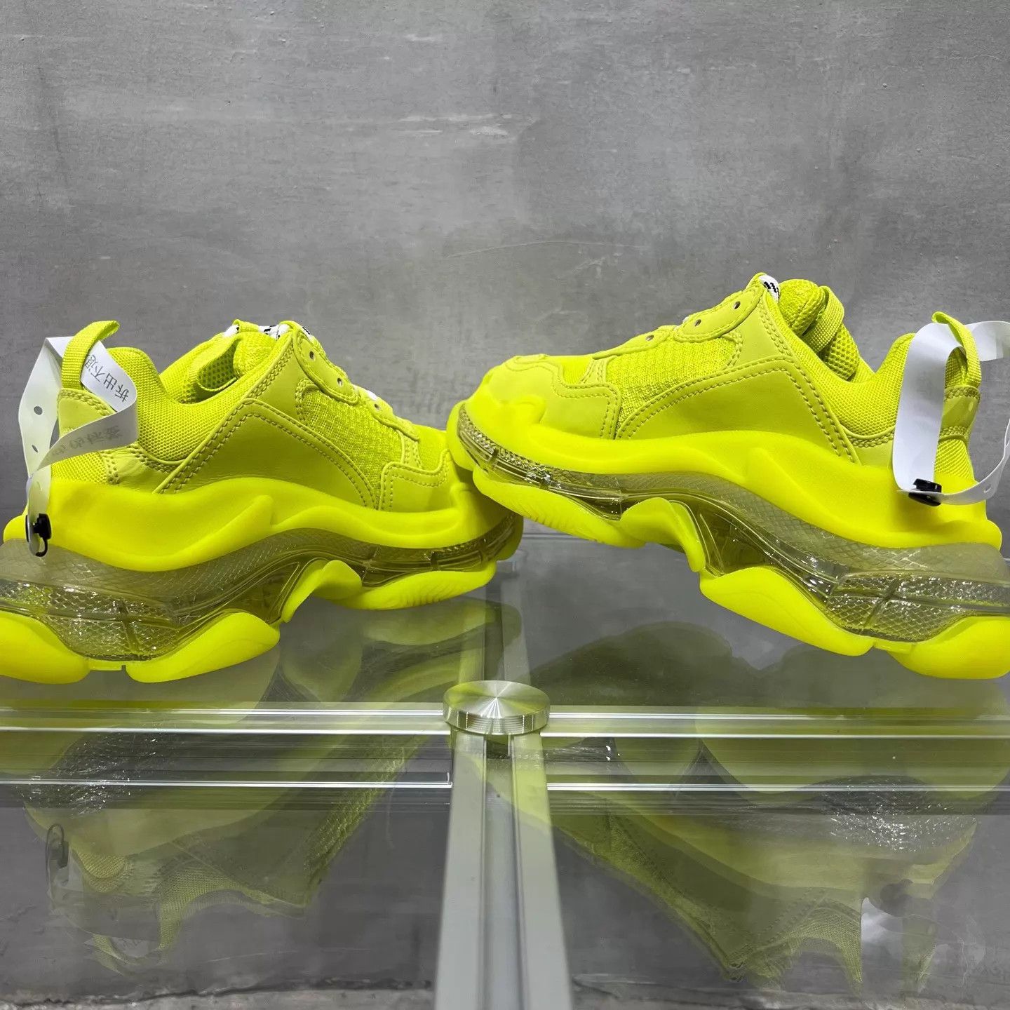 Balenciaga Balenciaga BLCG Triple S Fluorescent Yellow 36 New Boxed Size US 5.5 / IT 35.5 - 5 Thumbnail