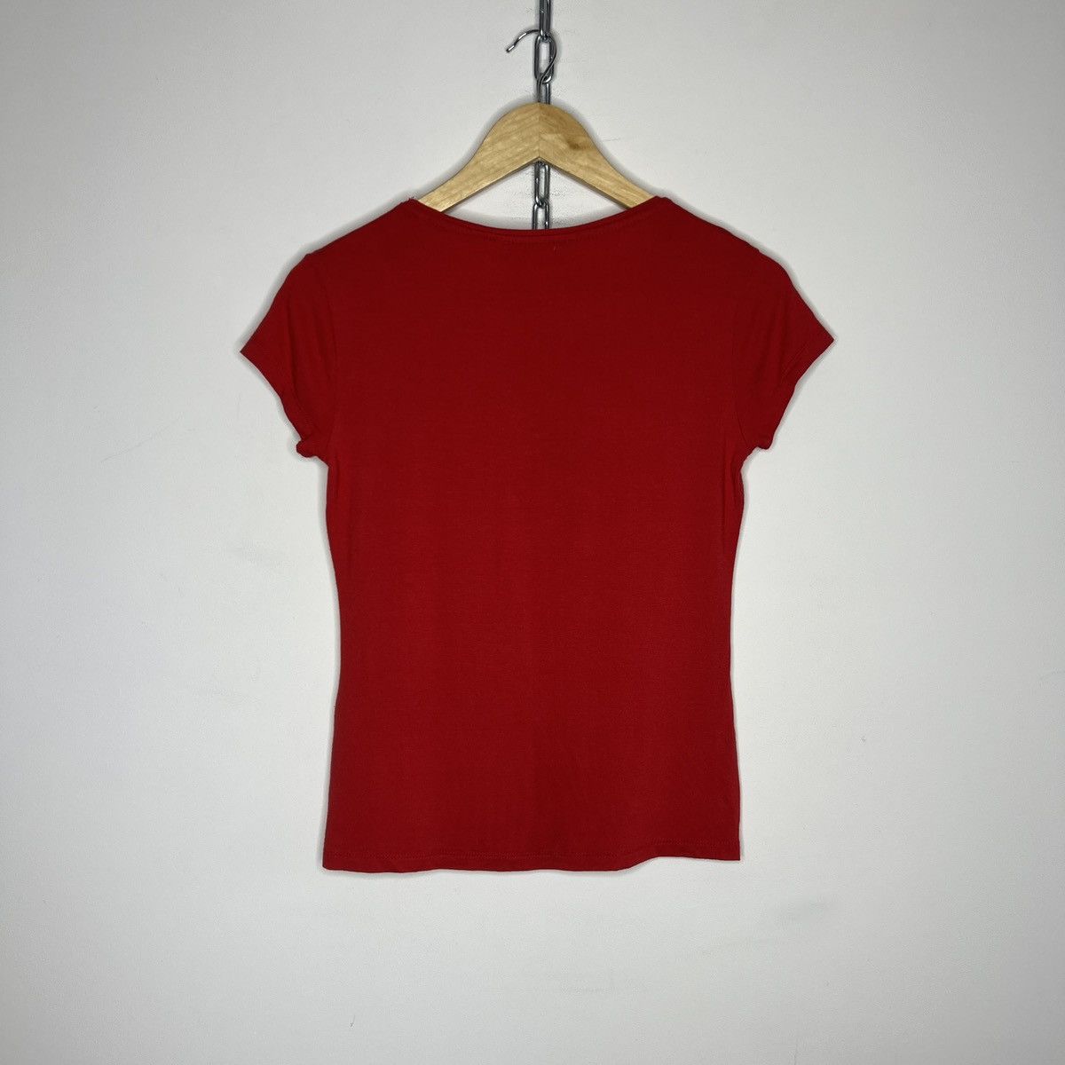 Tom Ford × Yves Saint Laurent 2000s' Yves Saint Laurent YSL Red Tshirt Tee by Tom Ford Size M / US 6-8 / IT 42-44 - 7 Thumbnail
