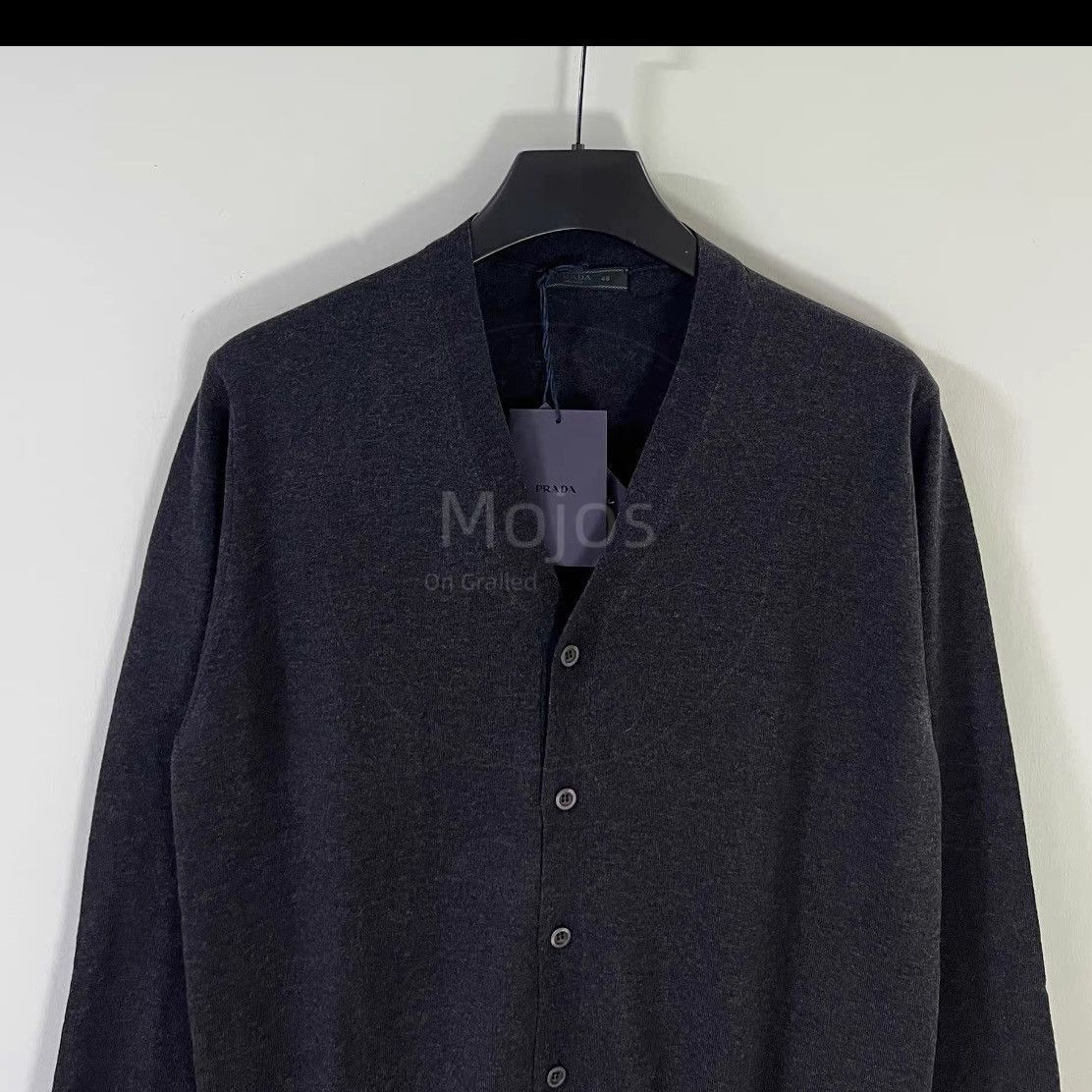 Prada Sz 48 Prada Dark Grey Knitwear Cardigan-2508 Size US M / EU 48-50 / 2 - 3 Thumbnail