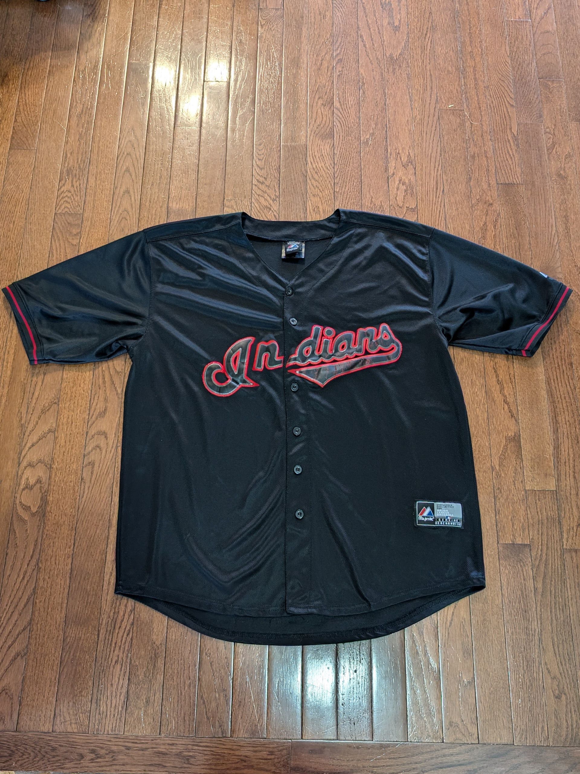 Black indians jersey clearance