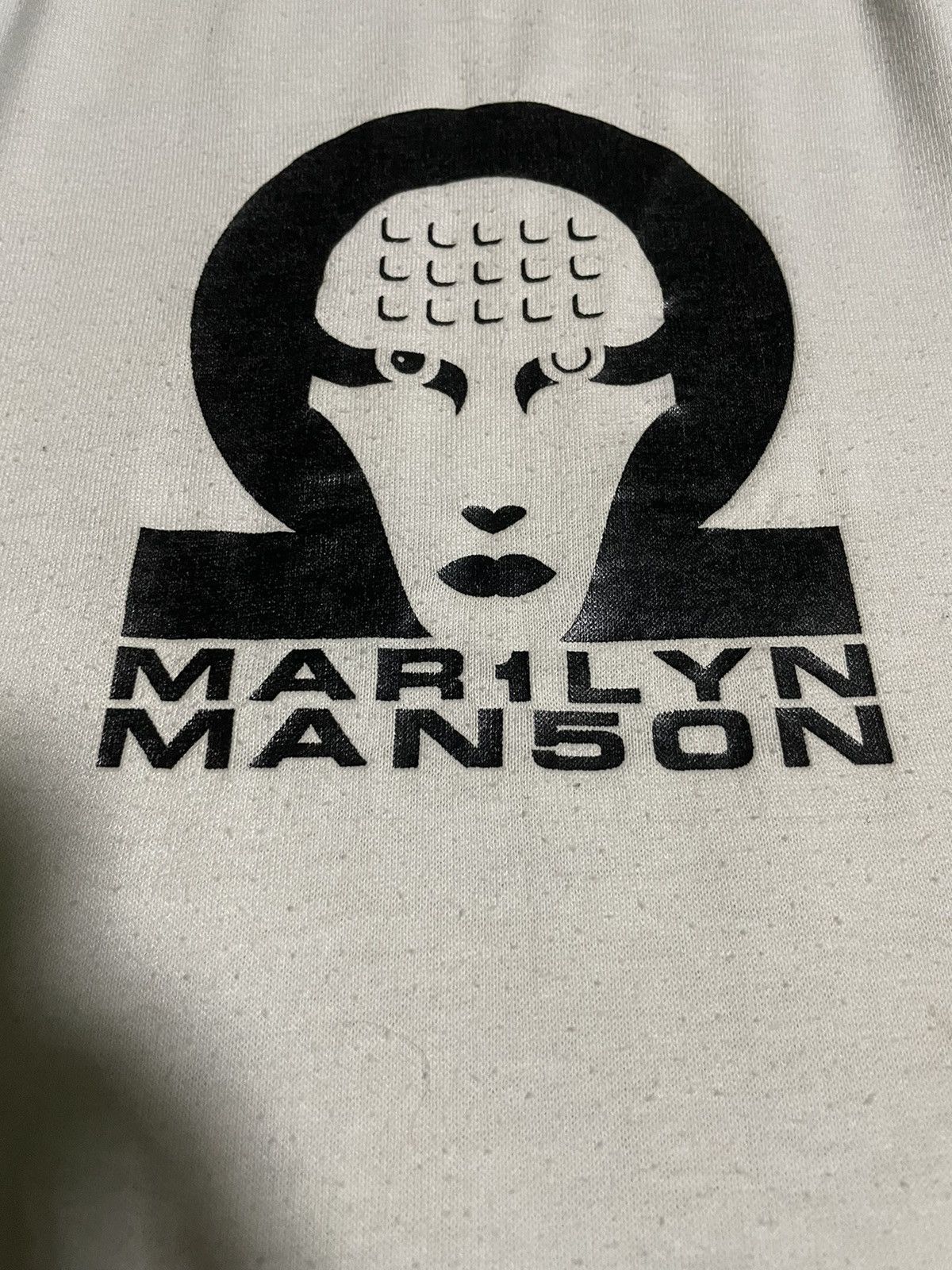 Band Tees × Vintage Vintage Marilyn Manson Mechanical Animals Raglan tee RARE‼️ Size US L / EU 52-54 / 3 - 3 Thumbnail