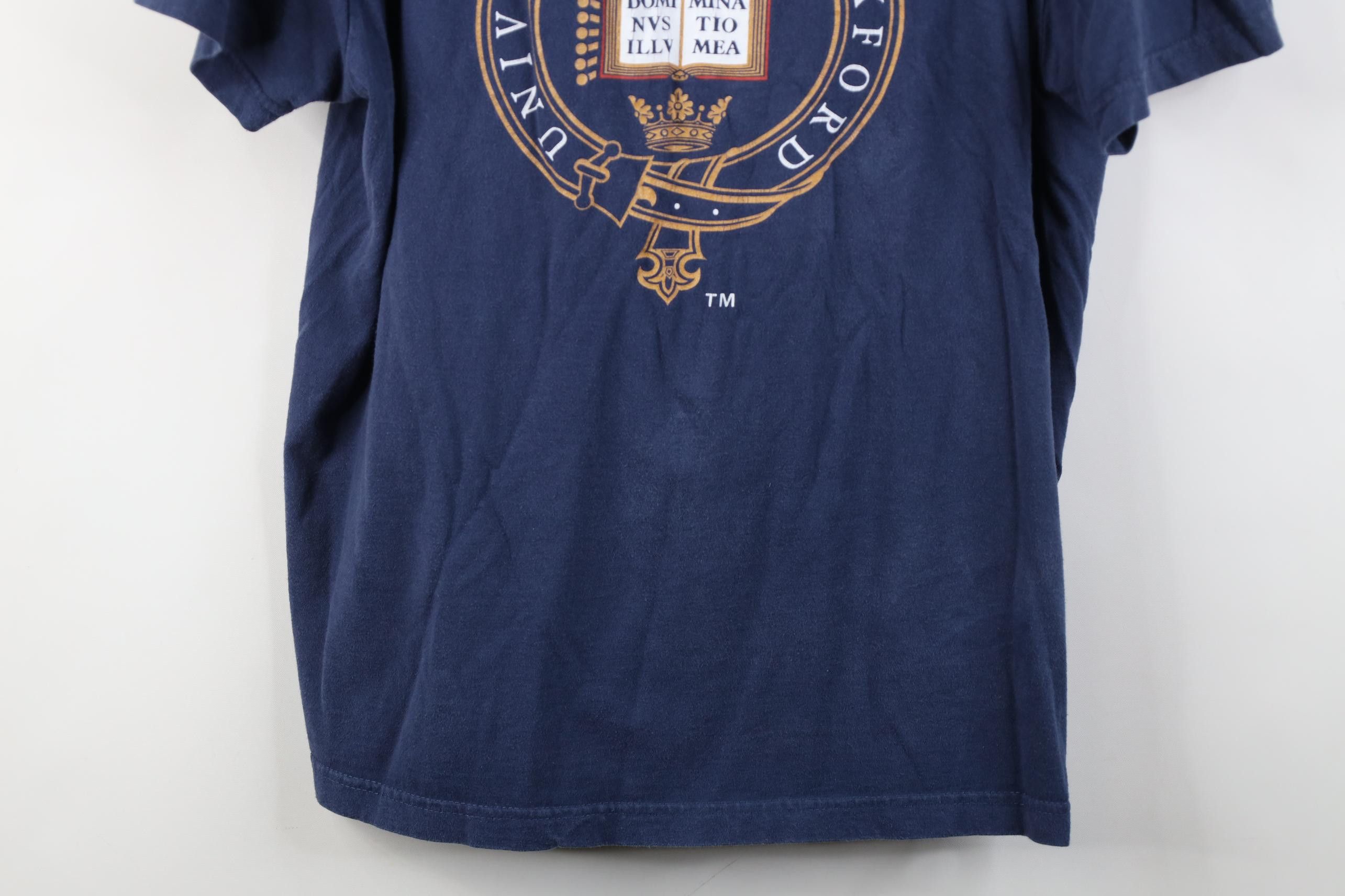 Vintage Vintage Y2K University of Oxford Short Sleeve T-Shirt Cotton Size US XL / EU 56 / 4 - 3 Thumbnail