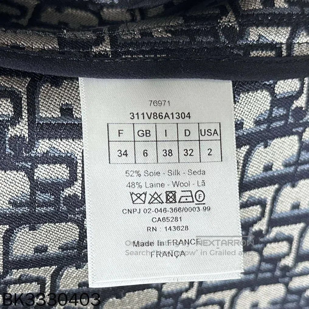 Dior Dior Dark Blue Double. Size XXS / US 00 / IT 34 - 6 Thumbnail