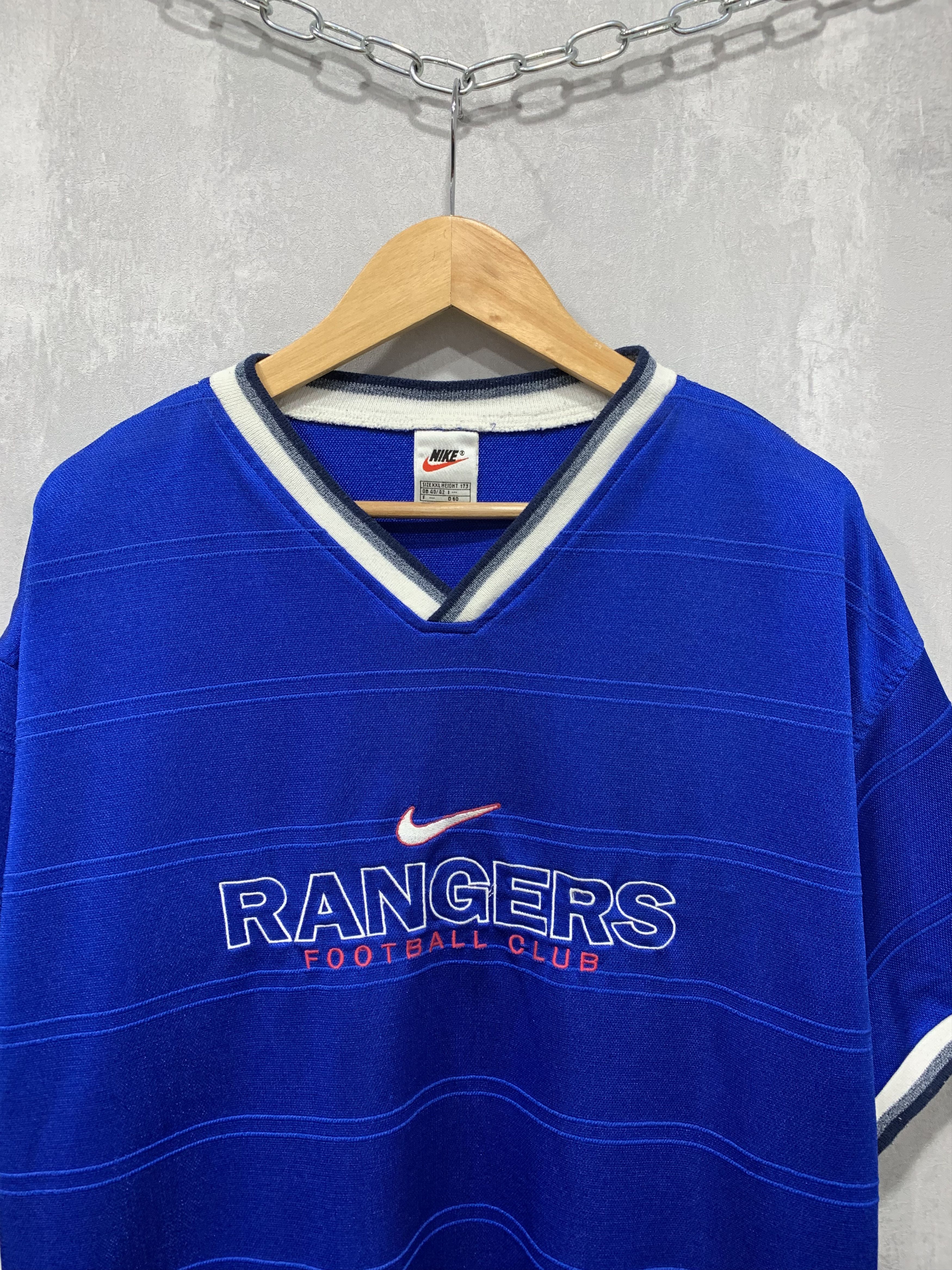 Nike × Vintage Vintage Nike Rangers Jersey T Shirt Tee Blockcore Y2K 90s Size US XXL / EU 58 / 5 - 3 Thumbnail