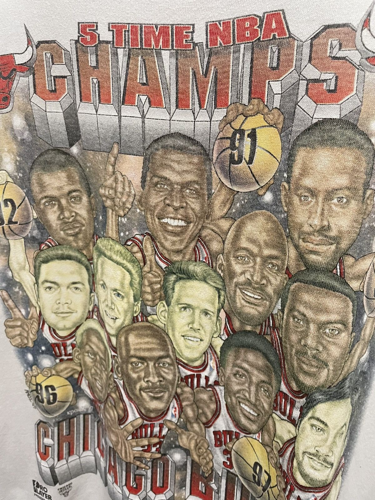 NBA × Pro Player Chicago Bulls 5 Time Champions Size US L / EU 52-54 / 3 - 2 Thumbnail