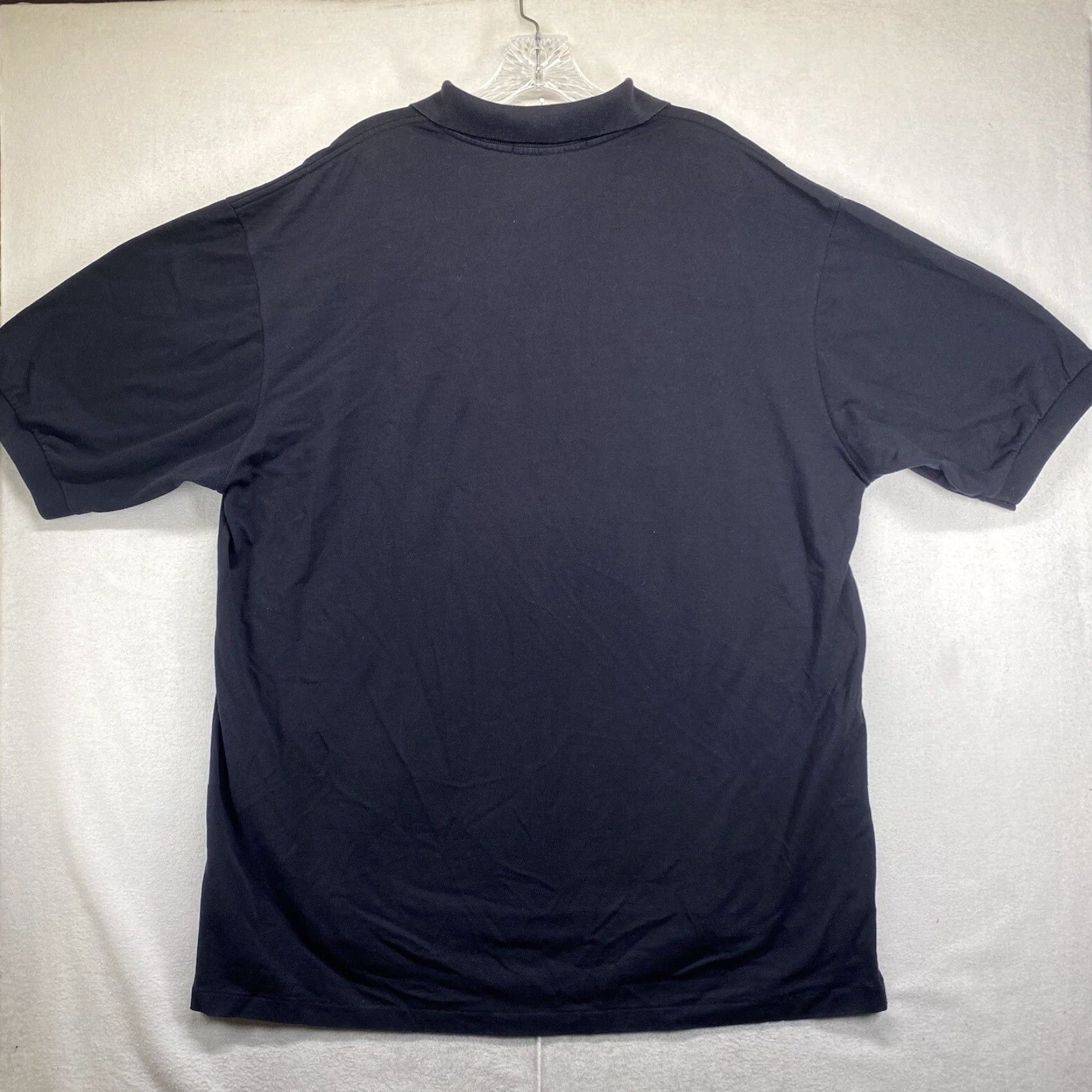 Vintage Vintage 1990s Tyler Mountain Staff Black Polo Shirt Men 2XL Pima Cotton Corporate Logo EUC Size 48R - 3 Thumbnail