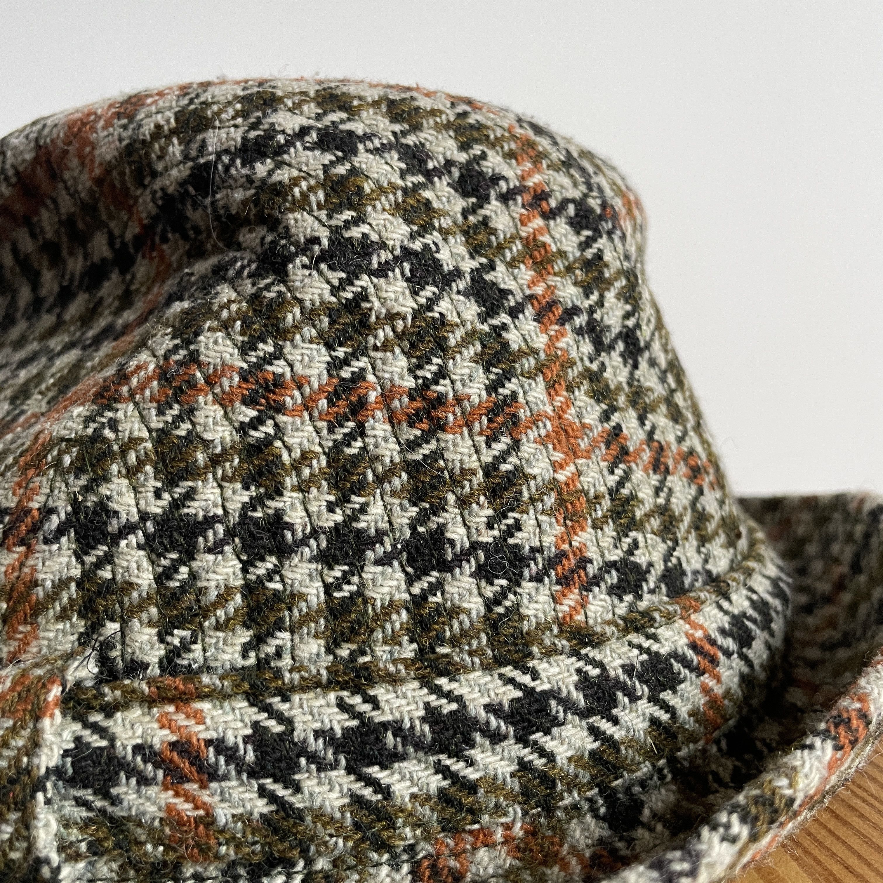 Borsalino Borsalino Vintage Gran Lusso Tweed Houndstooth Fedora Hat Size ONE SIZE - 6 Thumbnail