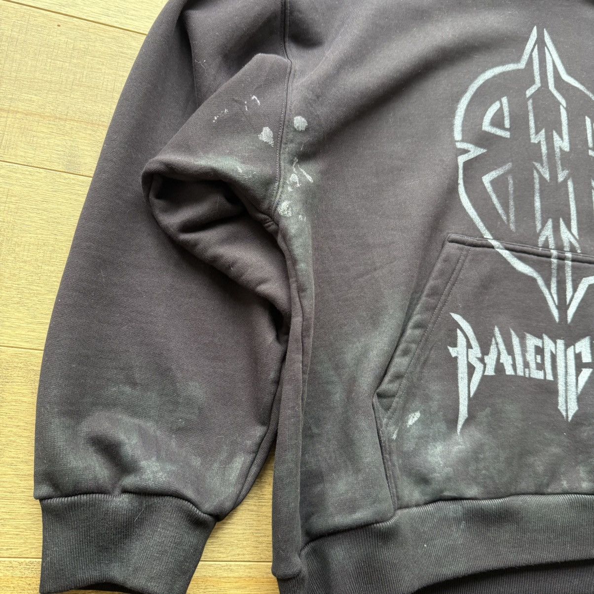 Balenciaga Balenciaga BB Stencil Logo Hoodie Sweatshirt Size US M / EU 48-50 / 2 - 3 Thumbnail