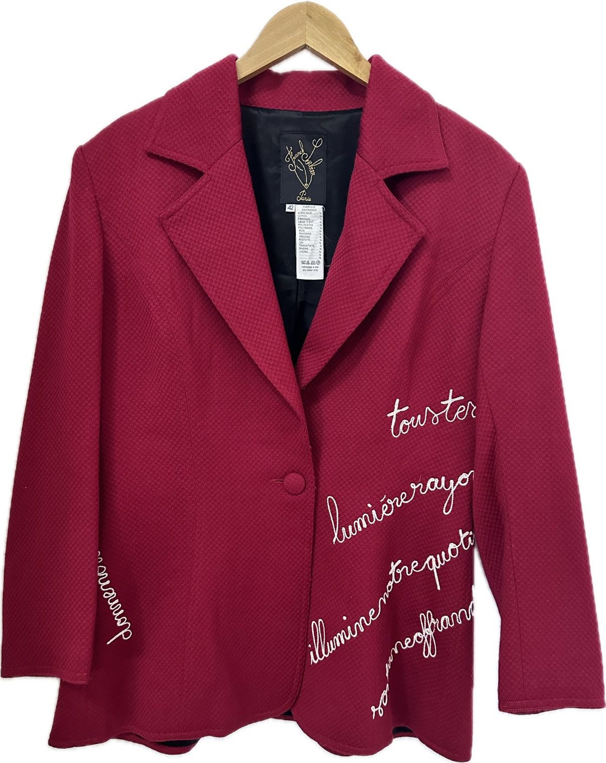 Other Franck Sorbier Paris HAUTE COUTURE Blazer Jacket Embroidered Size M / US 6-8 / IT 42-44 - 1 Thumbnail