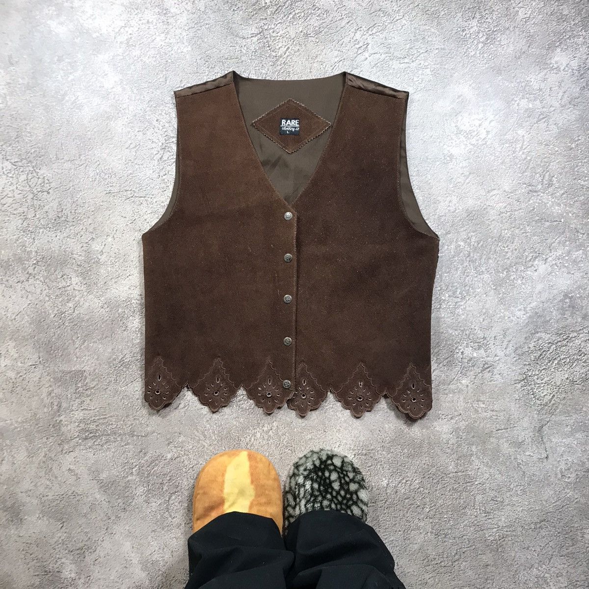 Vintage 90s Suede West Japan Junya Watanabe Style Y2K Punk