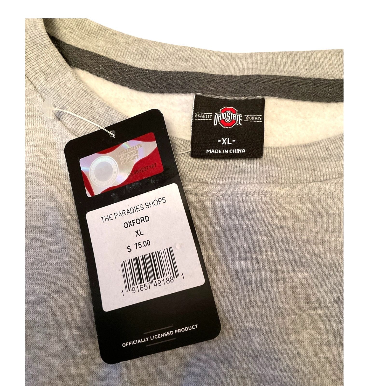 Other Ohio State Sweatshirt Gray Size XL NWT Size US 6.5 / EU 39-40 - 4 Thumbnail