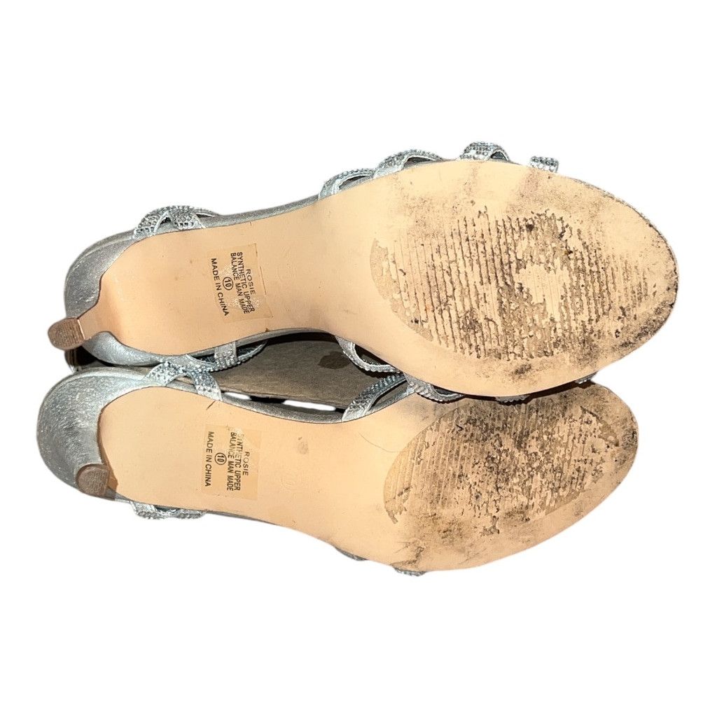 The Unbranded Brand L Lorraine Silver Sandals Size 10 Size US 10 / IT 40 - 6 Thumbnail