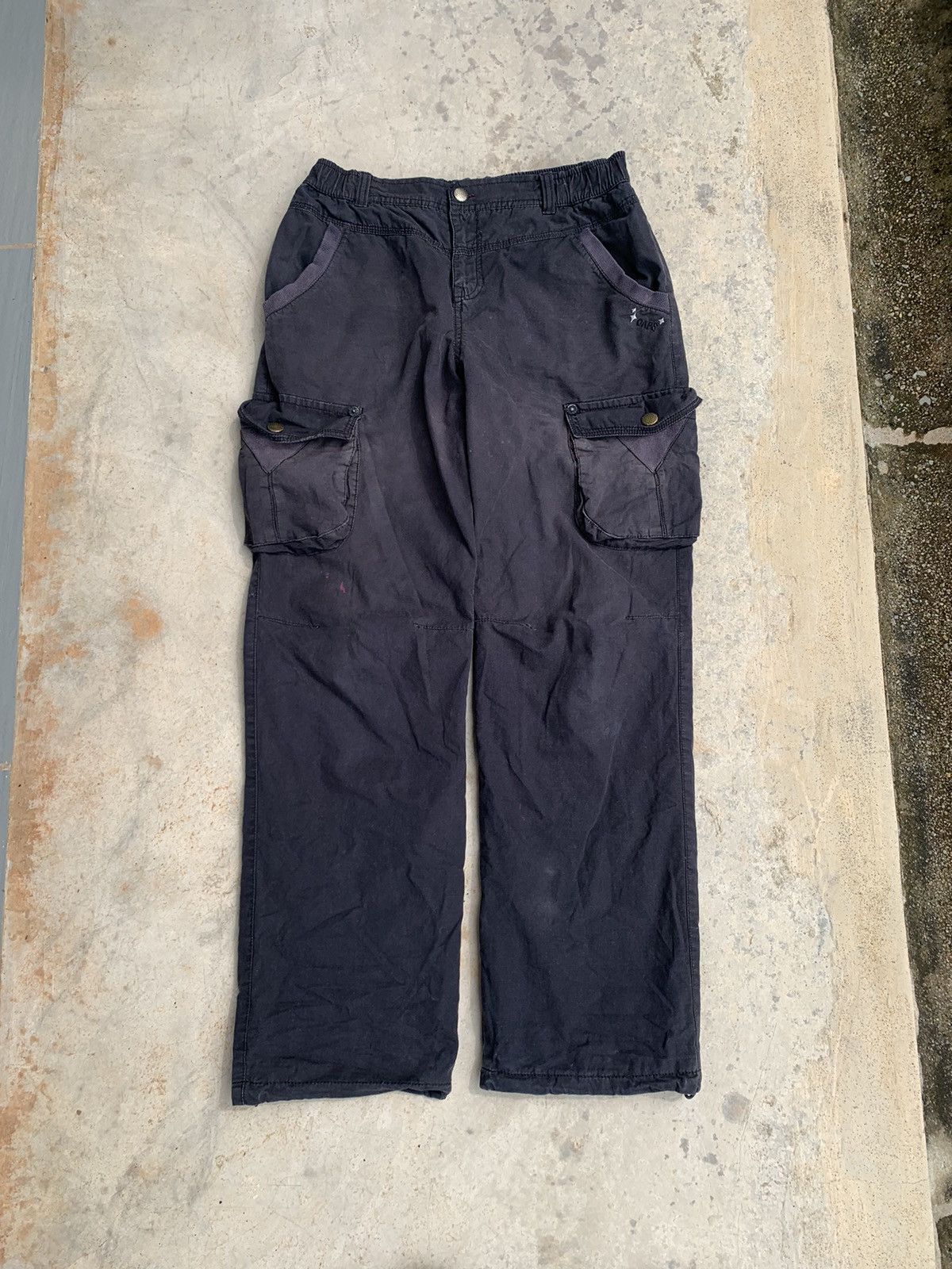 Vintage Faded Black baggy Cargo Pant Size US 32 / EU 48 - 1 Thumbnail