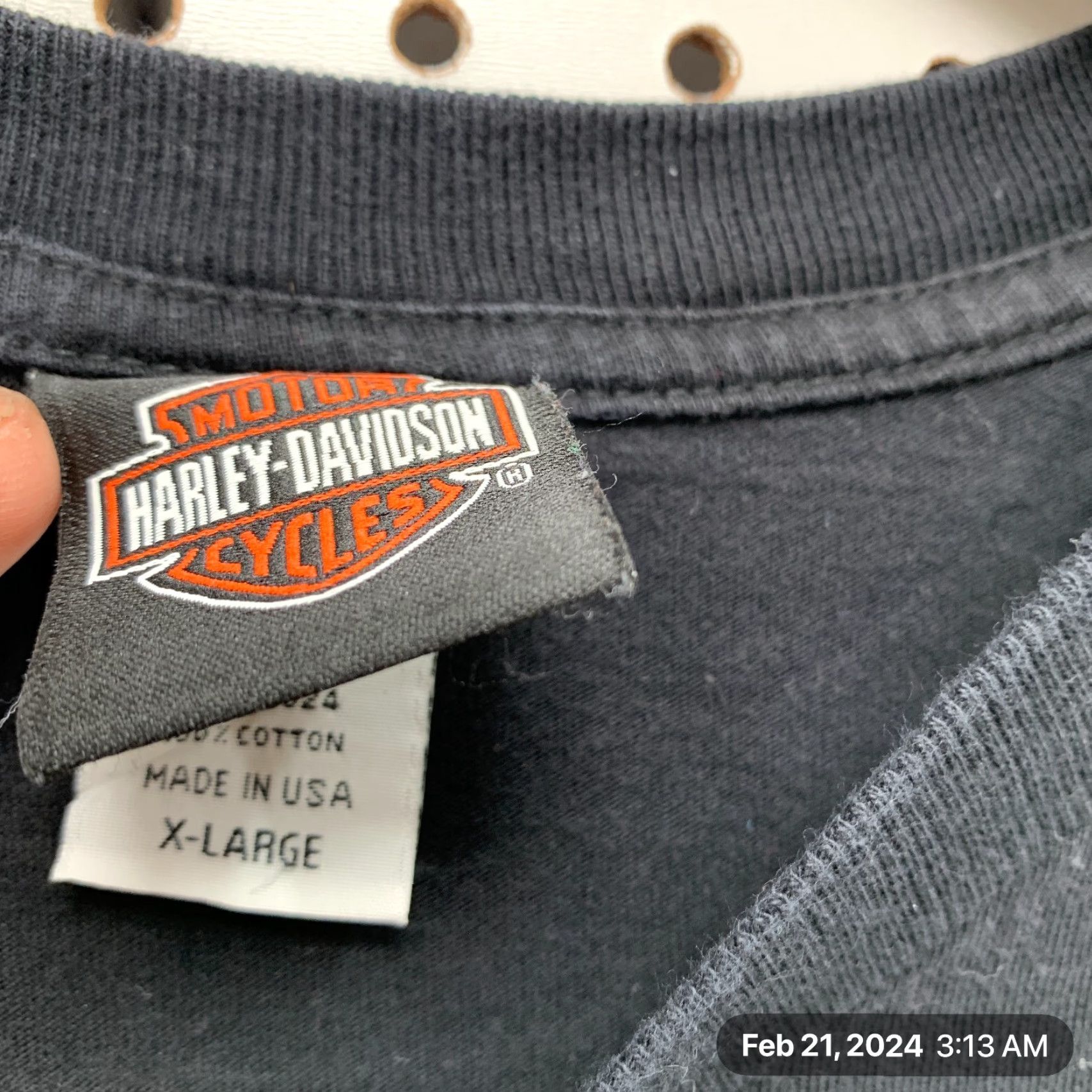 Harley Davidson VINTAGE Harley-Davidson Motorcycle Shirt Mens XL Black 22x29 Grand Cayman Size US XL / EU 56 / 4 - 7 Thumbnail