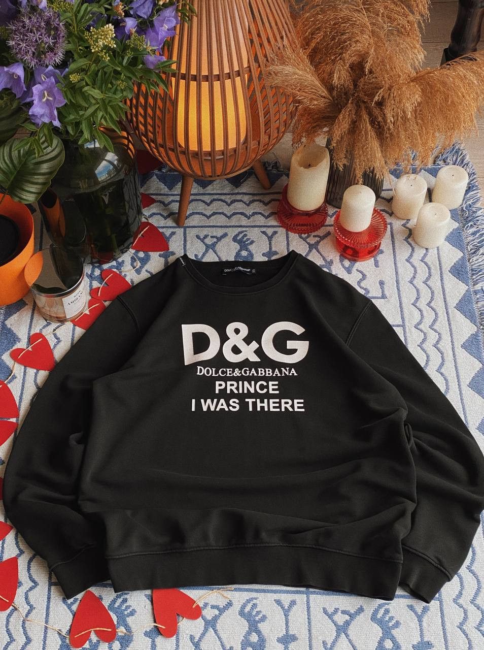 Dolce & Gabbana Dolce & Gabbana Prince I Was Here Sweatshirt Black Size US M / EU 48-50 / 2 - 1 Thumbnail