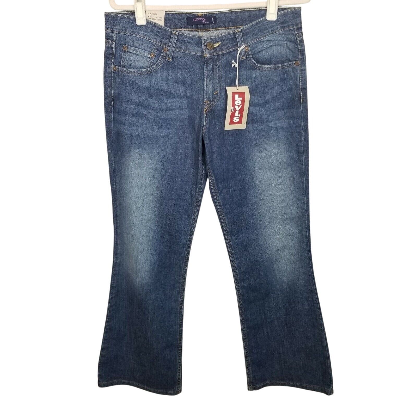 Levi's Vintage Y2K Levis 518 Super Low Bootcut Jeans Juniors 11 Size 32" / US 10 / IT 46 - 1 Thumbnail
