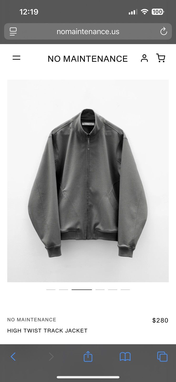 No Maintenance No maintenance high twist zip jacket Size US L / EU 52-54 / 3 - 8 Thumbnail