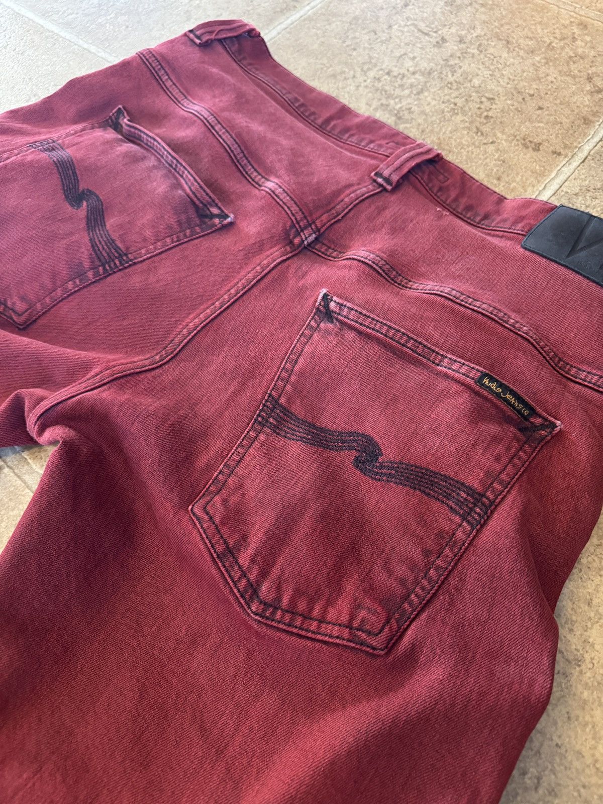 Nudie Jeans *RARE* Nudie Jeans Red over Blue size 36x34 Size US 36 / EU 52 - 2 Thumbnail