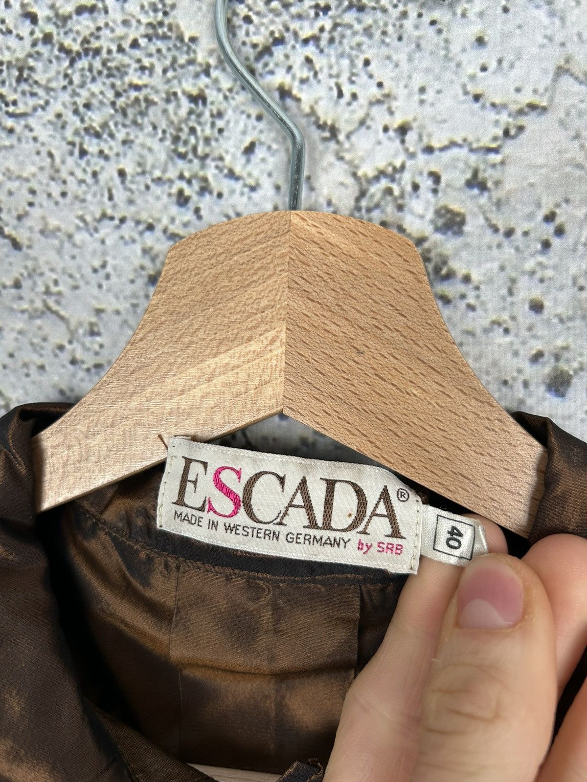 Escada × Vintage Vintage Escada Archive Cooper Silk Shirt Avant Garde Size L / US 10 / IT 46 - 7 Thumbnail