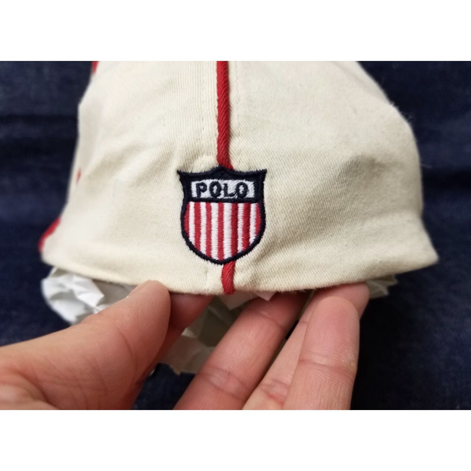 Polo Ralph Lauren VINTAGE Polo Ralph Lauren K-Swiss Patch Hat Stadium 92' P Wing Polo Ralph Lauren Baseball Cap Mens One Size Beige Size US M / EU 48-50 / 2 - 5 Thumbnail