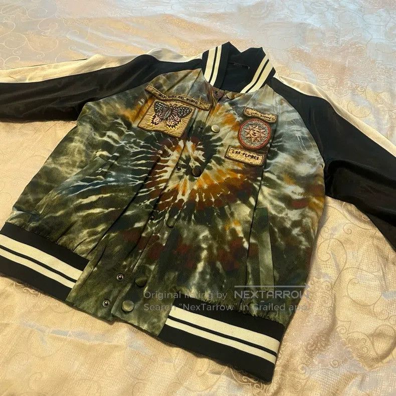 Valentino Valentino Tie-dye baseball jacket Size US M / EU 48-50 / 2 - 1 Thumbnail