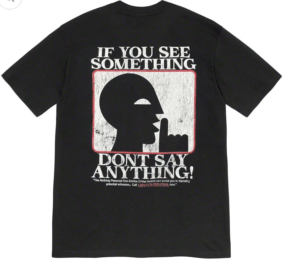 Vintage Brand New Nothing Personal Crime Hotline T Shirt XL Size US XL / EU 56 / 4 - 2 Thumbnail