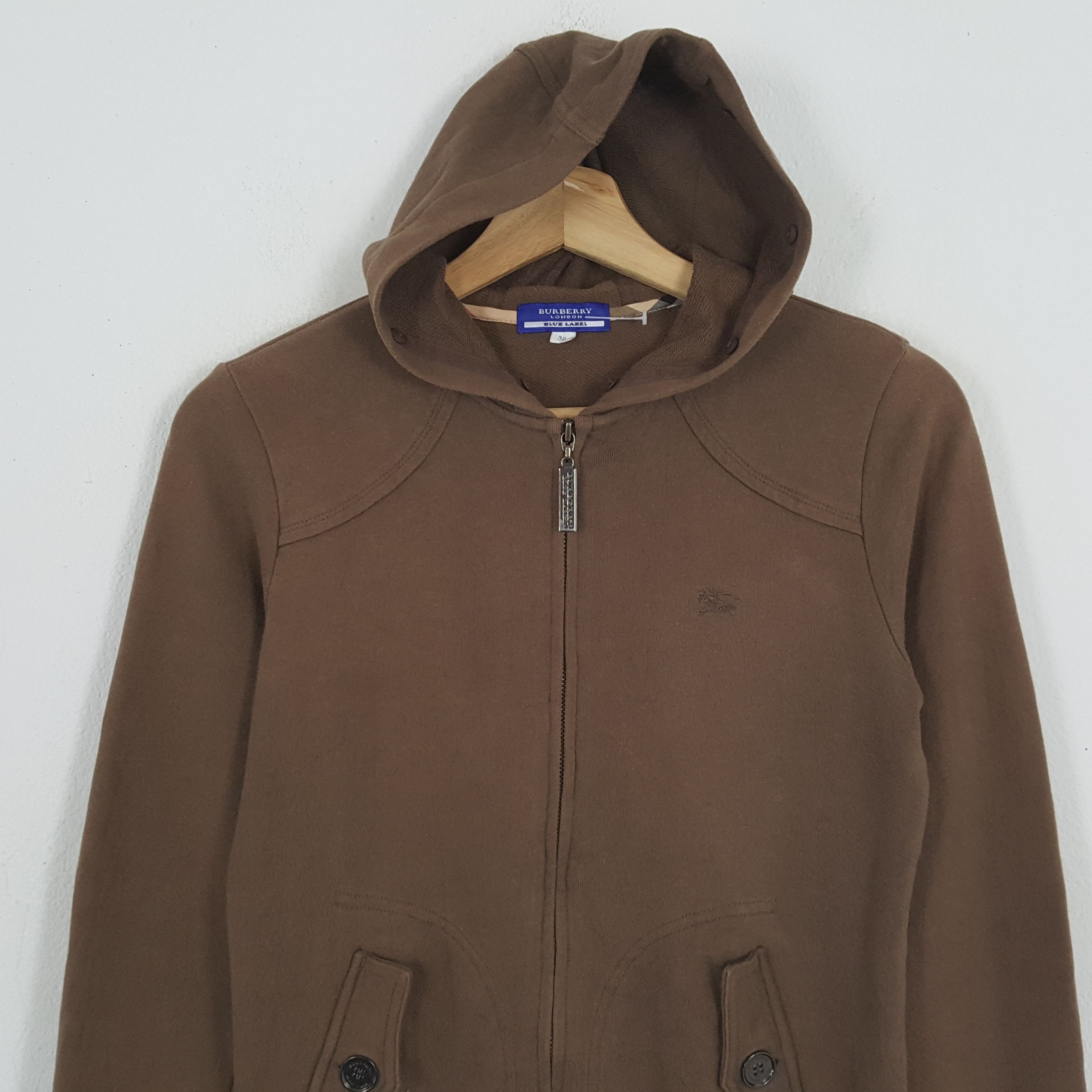 Burberry × Vintage Vintage BURBERRY LONDON BLUE LABEL Brand Hoodies Size XS / US 0-2 / IT 36-38 - 4 Thumbnail